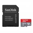 SanDisk Ultra 64GB UHS-I/Class 10 Micro SDXC Card With Adapter, Transfer Speed Up to 48MB/s