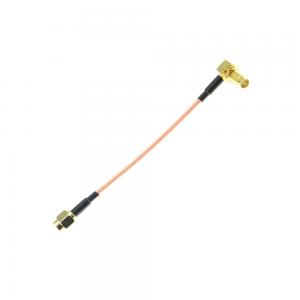 10cm RPSMA Plug to Right Angle RPSMA Jack Cable