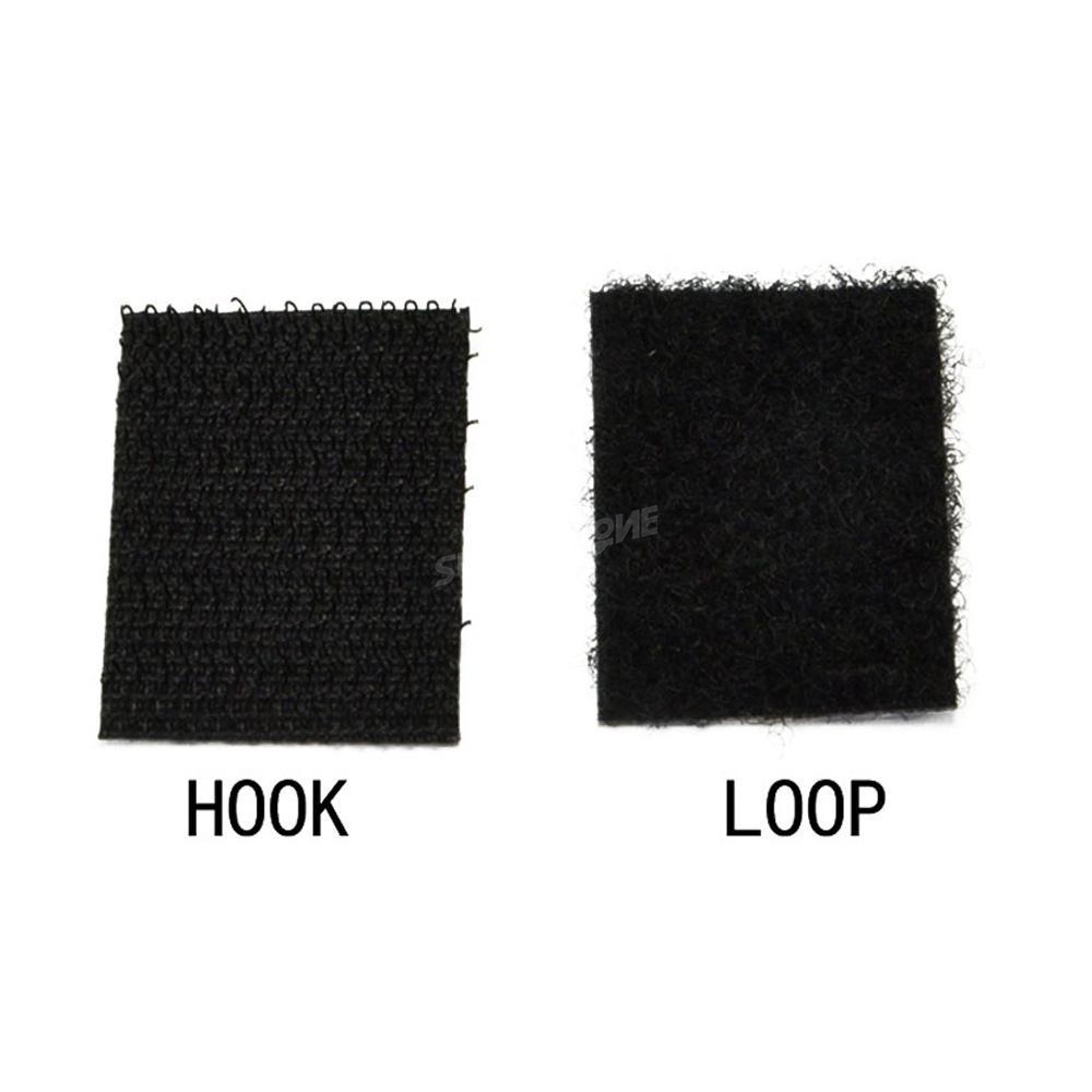 Nylon Self Adhesive Black Hook/Loop Square Velcro