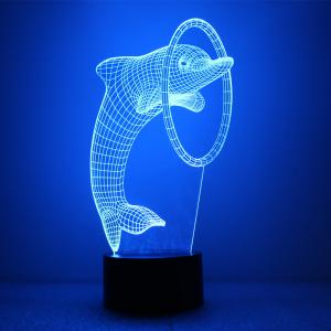 Dolphin Design Night Light Remote Control Touch Tone