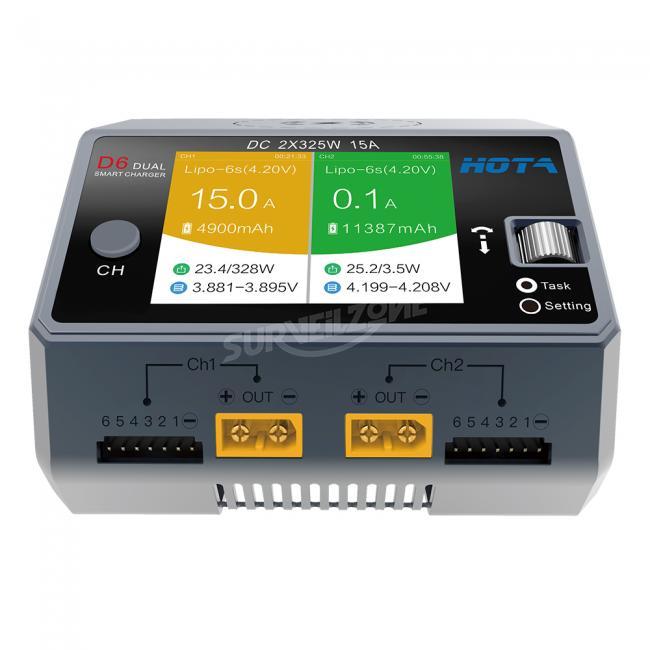 HOTA D6 PRO Charger AC200W DC650W 15A For 1-6S Lipo Battery with Wireless Charging